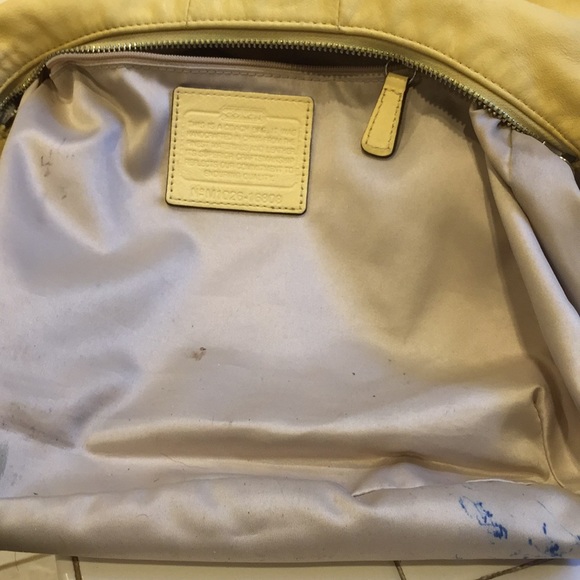 Yellow Coach bag 16808 - Picture 8 of 8